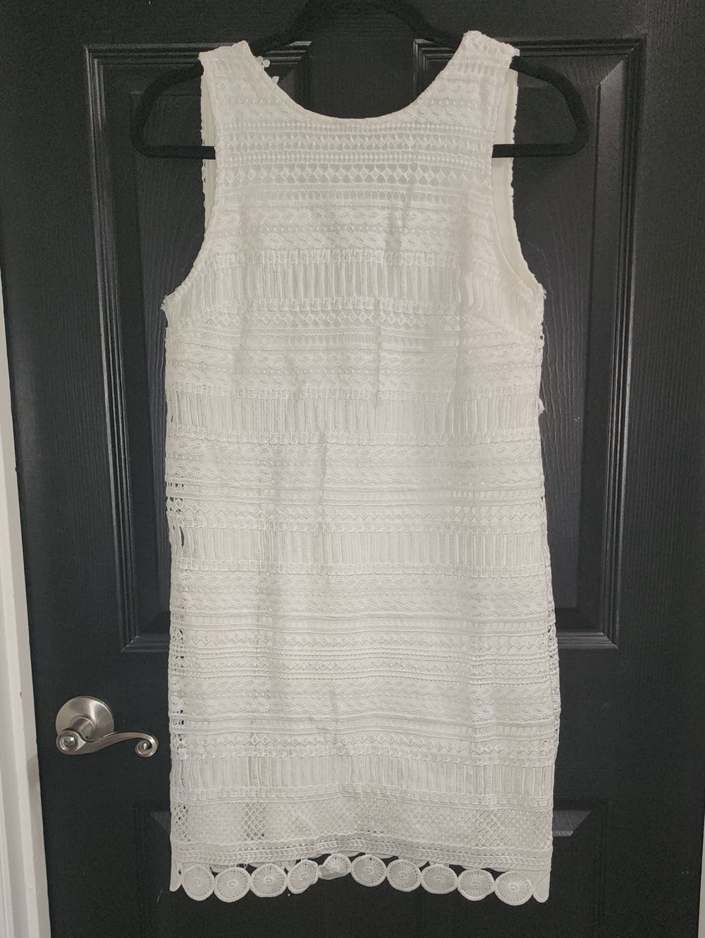 Gianni Bini White Crochet Mini Dress